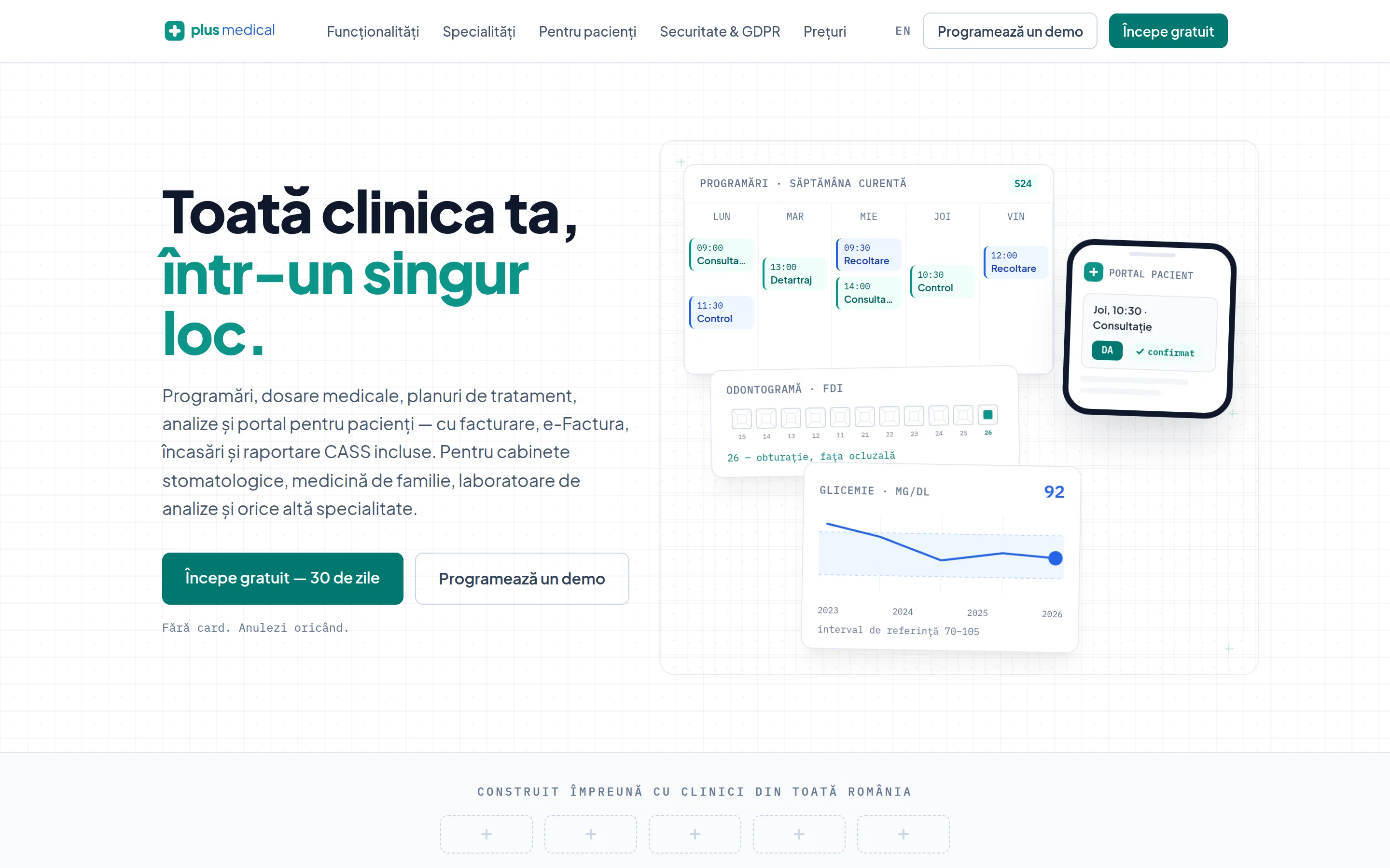 PlusMedical — The whole clinic, in one place.